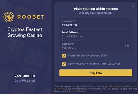 How to create roobet account with vpn com banned